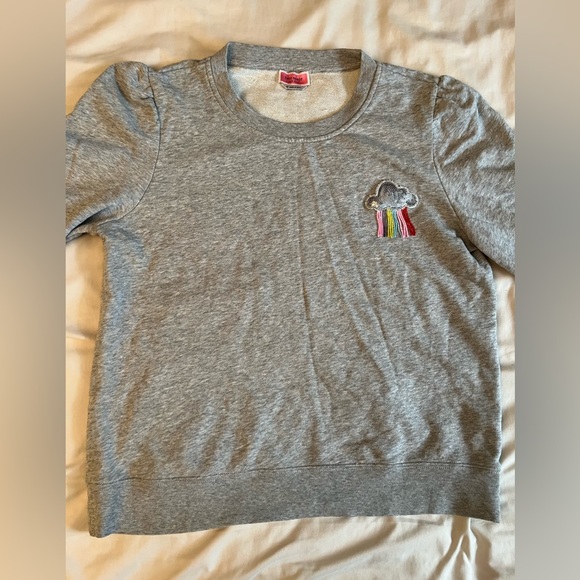 Women’s Kate Spade grey sweater with rainbow beaded cloud - Picture 4 of 5